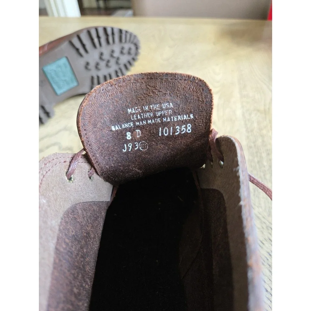 Vintage Polo Ralph Lauren Boots Sportsman Made In USA Size 8D 101358 New Brown - Picture 12 of 14